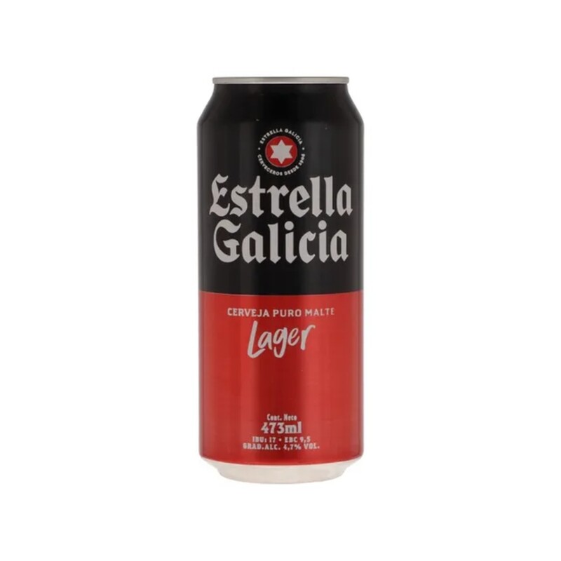 CERVEZA ESTRELLA GALICIA 473 ML LATA Cerveza Estrella Galicia 473 Ml Lata