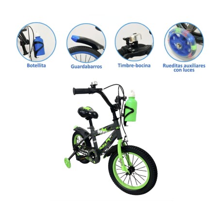 Bicicleta Modelo Wow Rodado 12 Negro