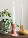 Candelabro JIM Ø13xA9cm amarillo Candelabro JIM Ø13xA9cm amarillo