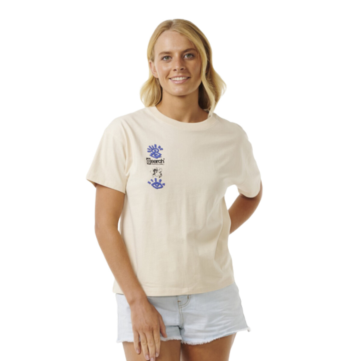 Remera Rip Curl Quest Relaxed - Blanco 