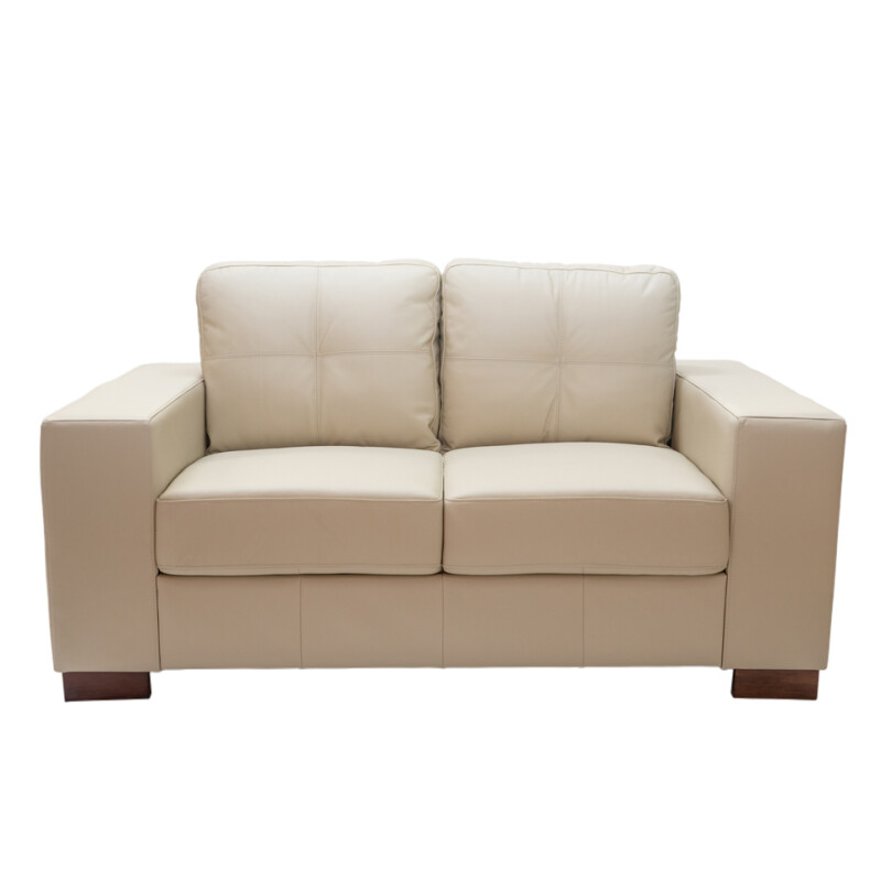 SOFA 100% CUERO - 2 CUERPOS - MODELO DOMINI - PERLA MATE SOFA 100% CUERO - 2 CUERPOS - MODELO DOMINI - PERLA MATE