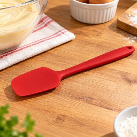 Espatula de Silicona Grande 27cm Rojo Espatula de Silicona Grande 27cm Rojo