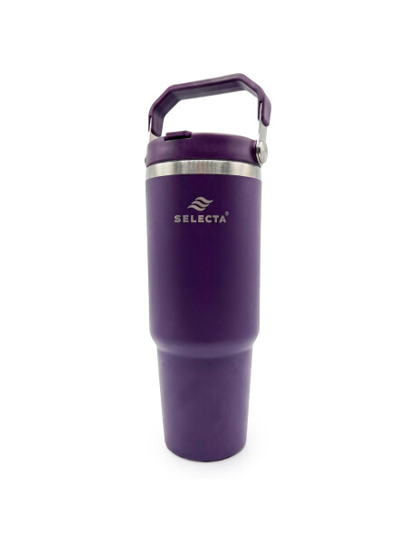MUG TERMICO C/PICO 900ML ACERO VIOLETA MUG TERMICO C/PICO 900ML ACERO VIOLETA