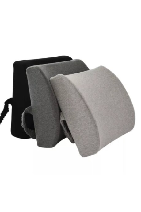 Almohada De Viaje Lumbar Cintura/ Espalda /silla Con Memoria Negro