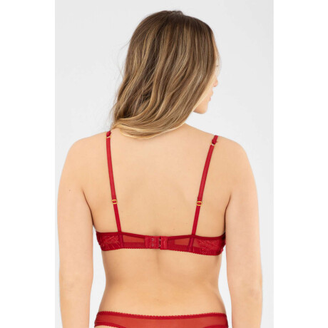 Soutien triangulo amapola Rojo