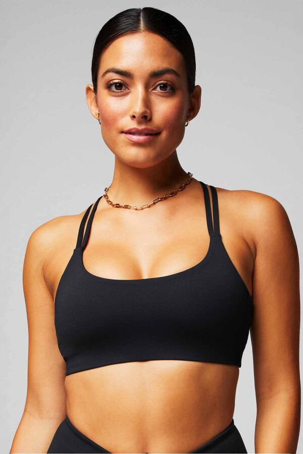 Top Principal Low Impact Bra Mujer Black