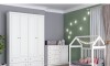 Ropero Americano - 4 puertas 4 cajones - MDF y MDP Ropero Americano - 4 puertas 4 cajones - MDF y MDP