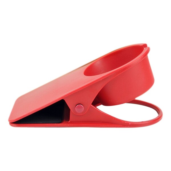 Soporte Vaso Taza Cafe Escritorio Mesa Pinza Posa Vaso Color Variante Rojo