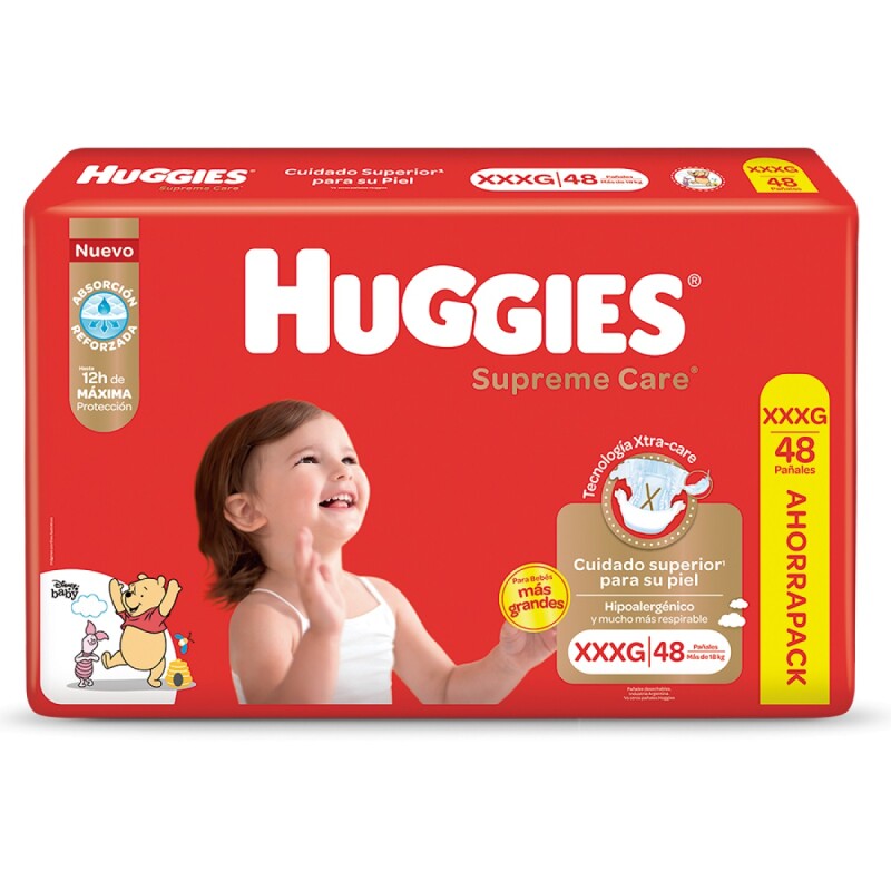Pañales Huggies Supreme Care Talle Xxxg 48 Uds. Pañales Huggies Supreme Care Talle Xxxg 48 Uds.