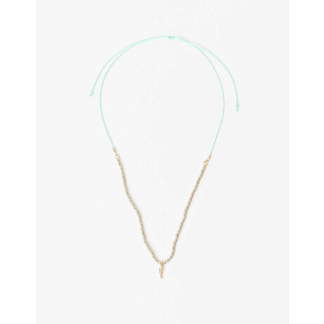 Collar Corto Con Dije Combinacion Bicolor