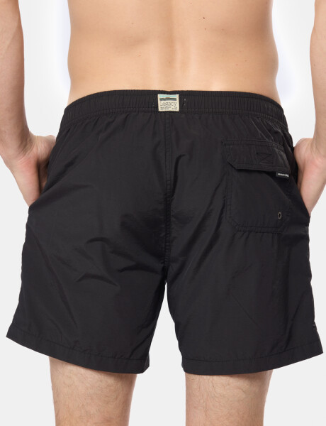SHORT DE BAÑO LISO Negro