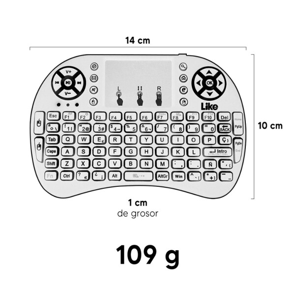 Mini Teclado Inalámbricos Like Lk-mt15 MINI TECLADO WIERELESS LEDSTAR LAT-I8