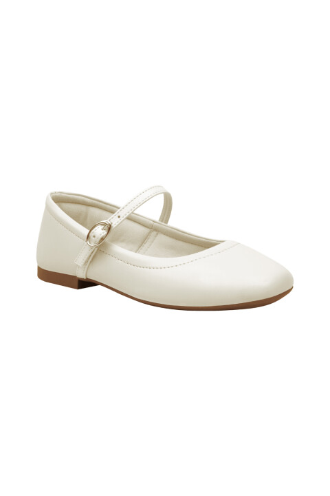 Ballerina Con Hebilla Blanca