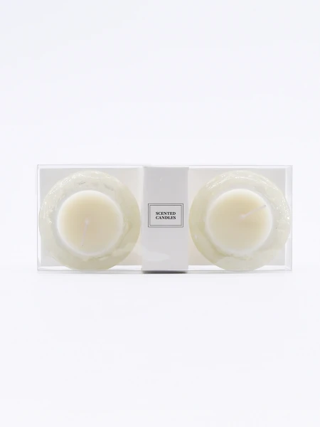 SET DE VELAS VAINILLA BLANCO