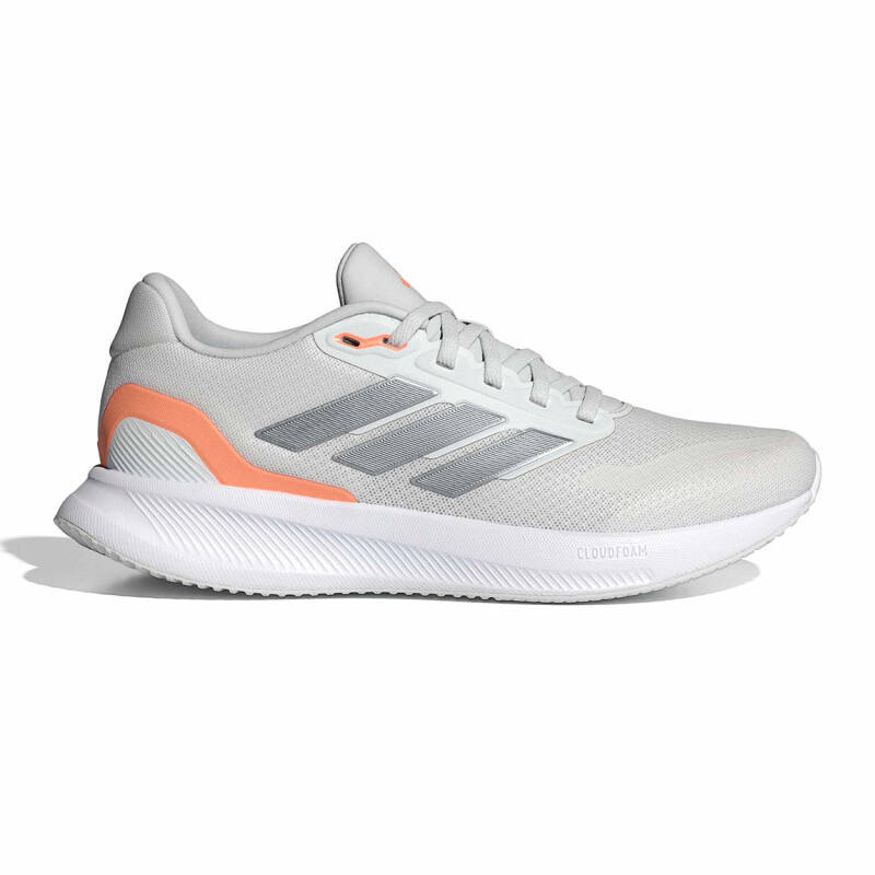 Championes Adidas Runfalcon 5 Mujer Gris Claro-naranja