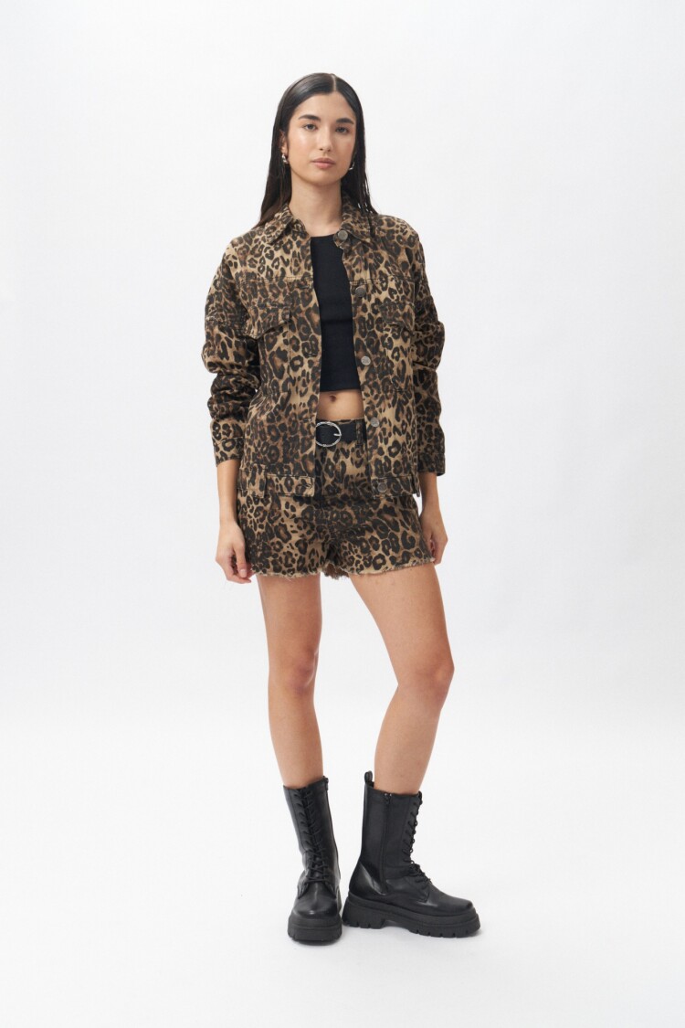 CAMPERA LEILA PRINT Animal Print