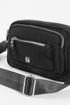 Bandolera bolsillos de tela negro