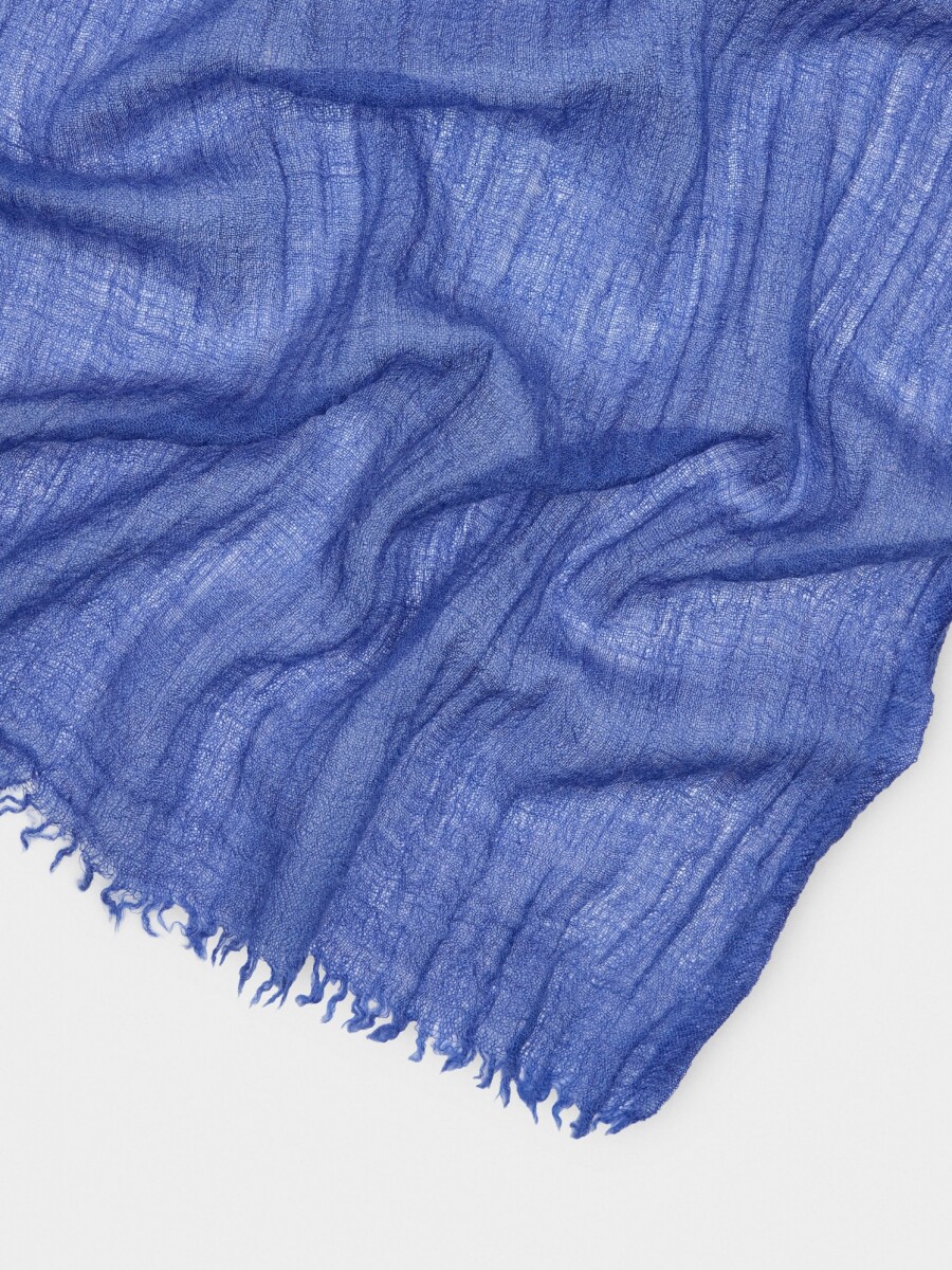 Pashmina Con Mezcla De Lana azul