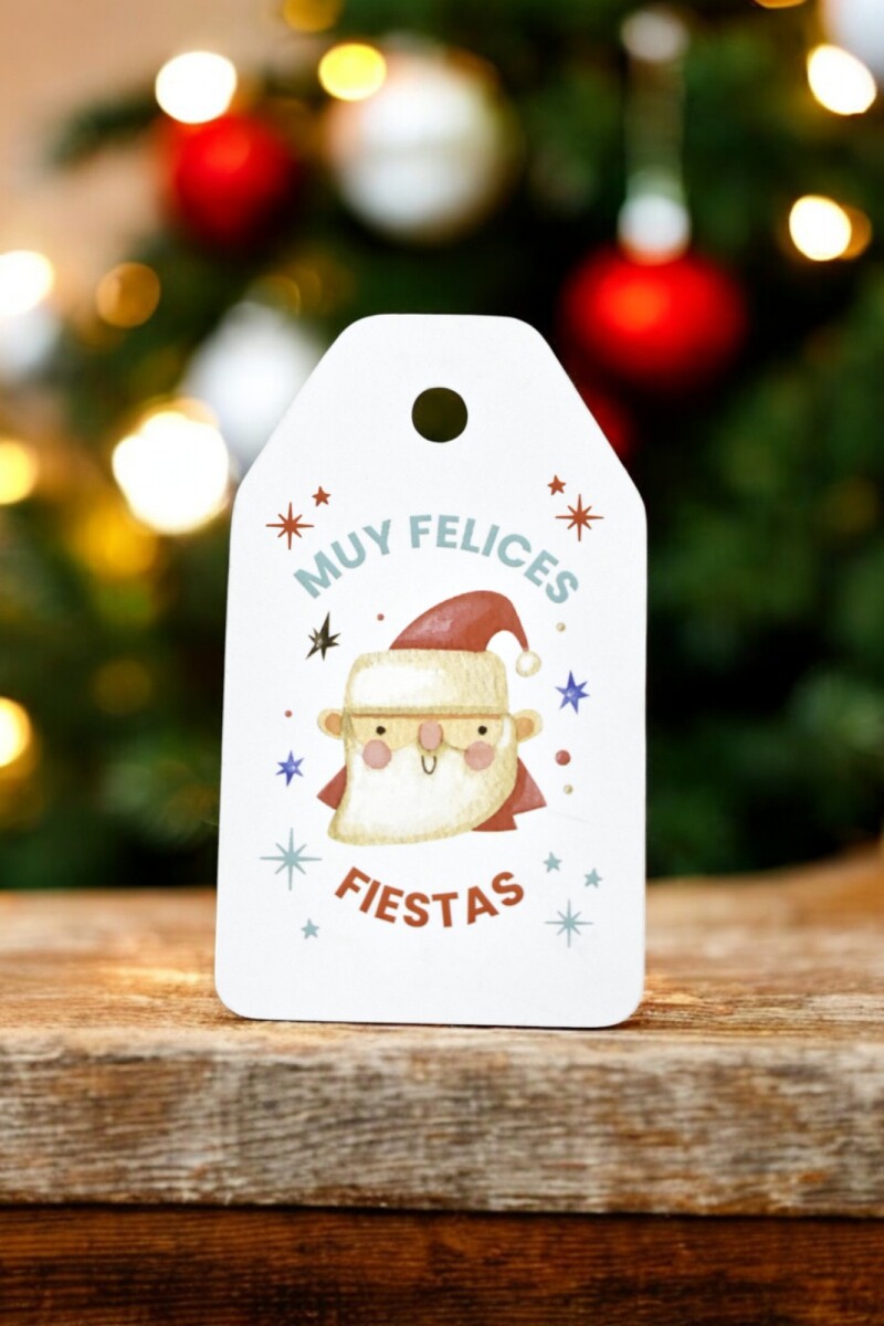 Tag colgante navidad 5x8,5 cm - DISEÑO 21 