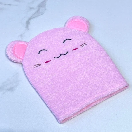 Guante Baño Bebe Infantil Osito Rosa Guante Baño Bebe Infantil Osito Rosa