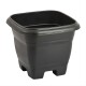 Set x3 maceta mediana cuadrada 4,3 lts NEGRO