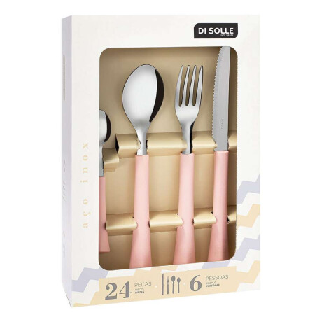 Set 24Pzas Acinox Mango Inova Di Solle Carmin