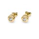 Caravanas oro 18k y brillantes Caravanas oro 18k y brillantes
