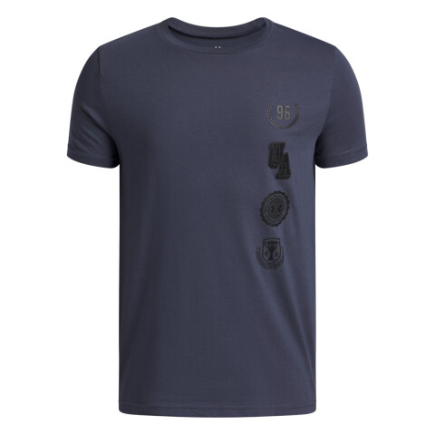 UA COLLEGE CREST LOGO SS-GRY GRY-044