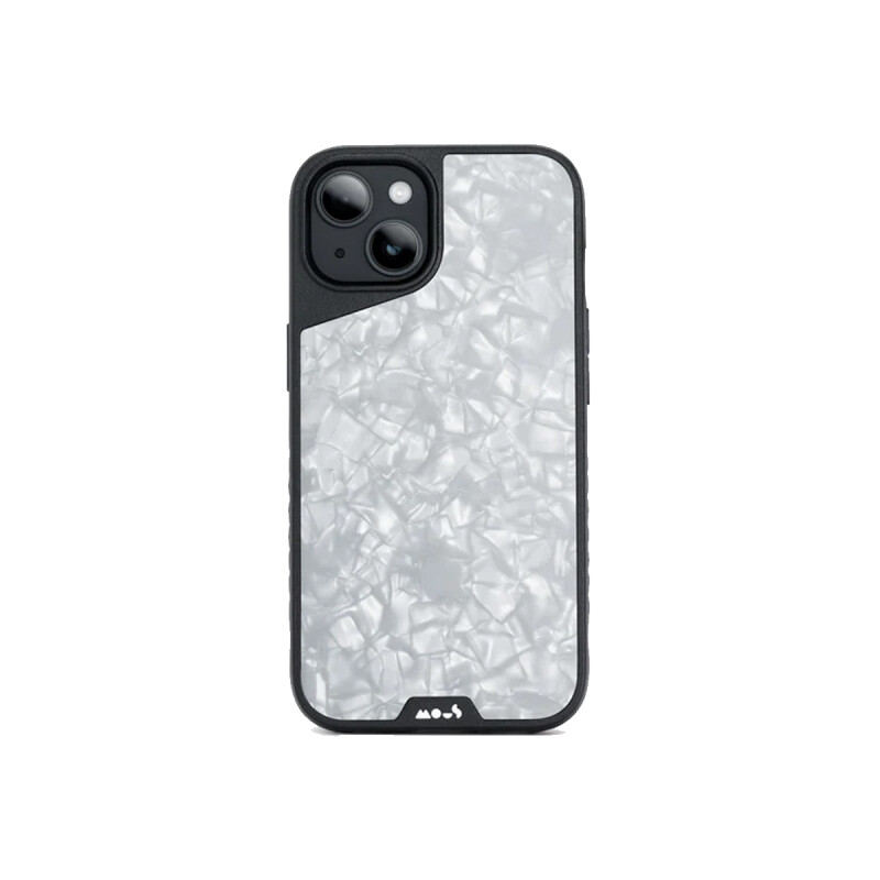 Protector iPhone 13/14 Mous Limitless 5.0 plateado perla Protector Iphone 13/14 Mous Limitless 5.0 Plateado Perla