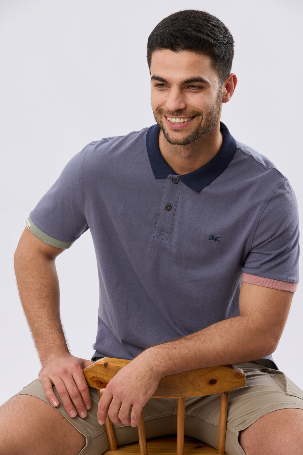 REMERA POLO LISA JERSEY Indigo