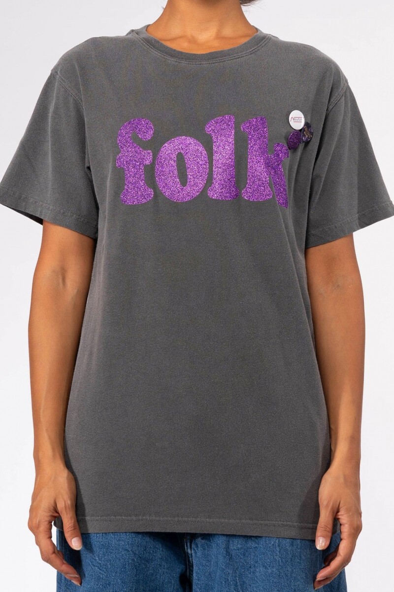 CAMISETA FOLK Gris