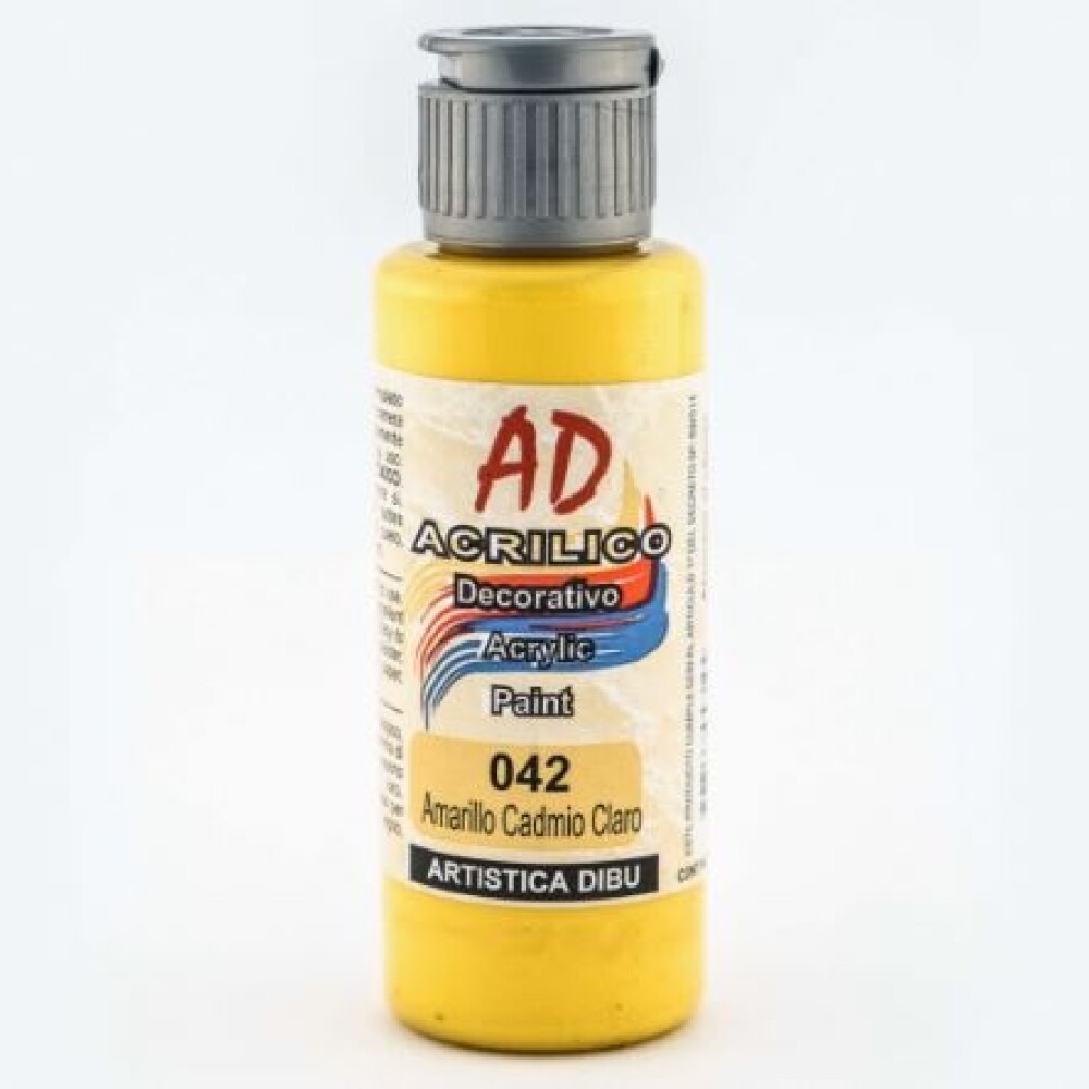 Acrílico Decorativo Ad 60 Ml Amarillo Cadmio Claro #Acrílico Decorativo Ad 60 Ml Amarillo Cadmio Claro