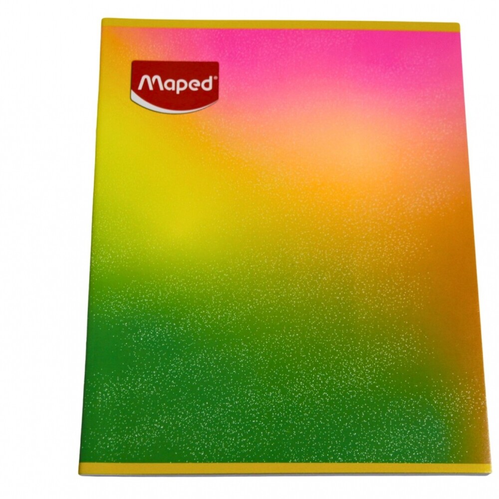 CUADERNO MAPED RAYADO DE 48 HOJAS TAPA ARCOIRIS