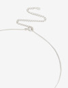 Cadena Corta con Dije Strass Cadena Con Dije Plata 925 - Plateado