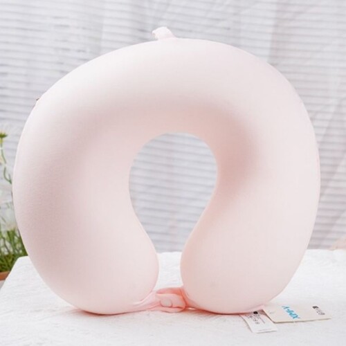 Almohada De Viaje De Espuma Viscoelástica - Seda - Rosa Almohada De Viaje De Espuma Viscoelástica - Seda - Rosa