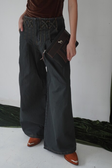 Sobre Cartuchera Mustang Chocolate / Negro