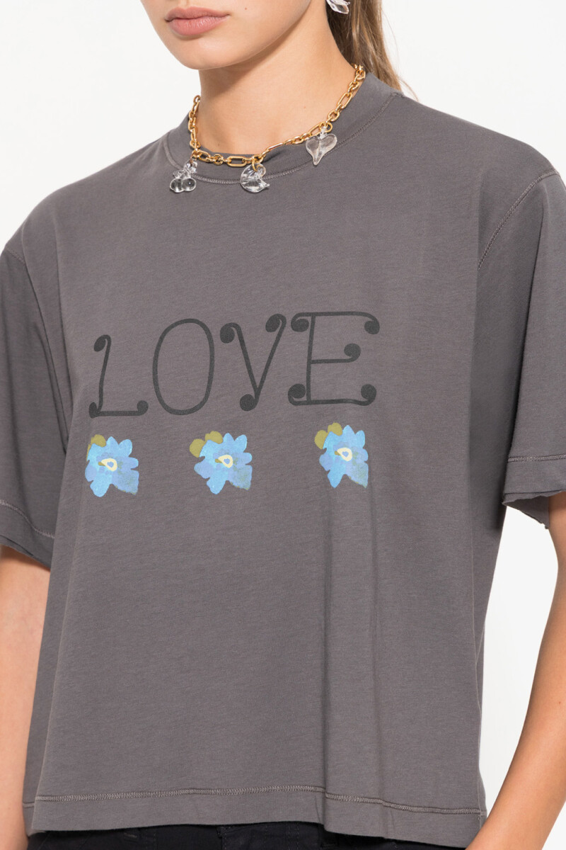 REMERA STAR Gris