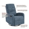 Poltrona Reclinable 360° Rocking Azul (5014/74) Poltrona Reclinable 360° Rocking Azul (5014/74)