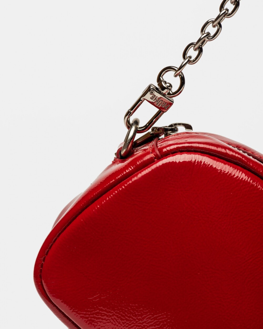 Mini bag Bonnie en cuero charol Rojo