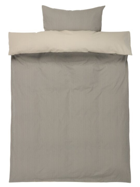 Juego de funda nórdica LILLIAN algodón lavado SGL negro DBF KR Juego de funda nórdica LILLIAN algodón lavado SGL negro DBF KR