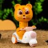 Juguete Interactivo Animales Moto A Fricción Infantil Niños Variante Modelo Gato Rosa