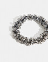 Gomitas Elásticas Strass Gomita Con Strass - Gris Metalizado