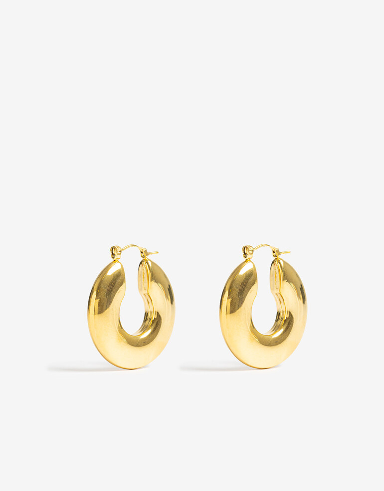 Aros Argollas Metal Argollas De Acero - Dorado