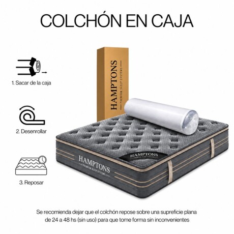 Colchon de resortes 2 Plazas HAMPTONS Zirconium Colchon de resortes 2 Plazas HAMPTONS Zirconium