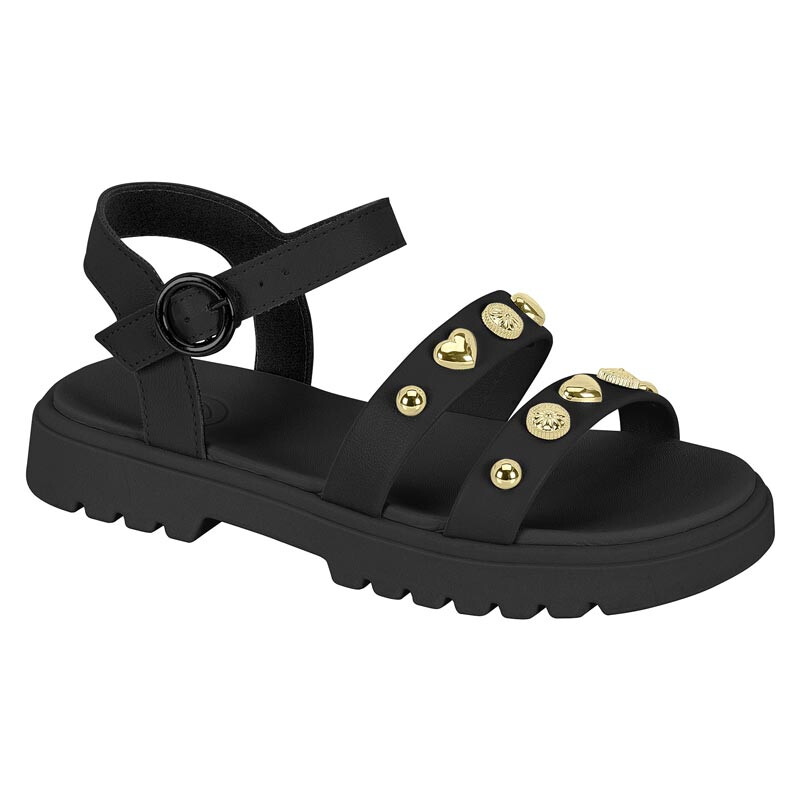 Sandalias Molekinha Infantil de Niños - 2344.142-9569 Negro