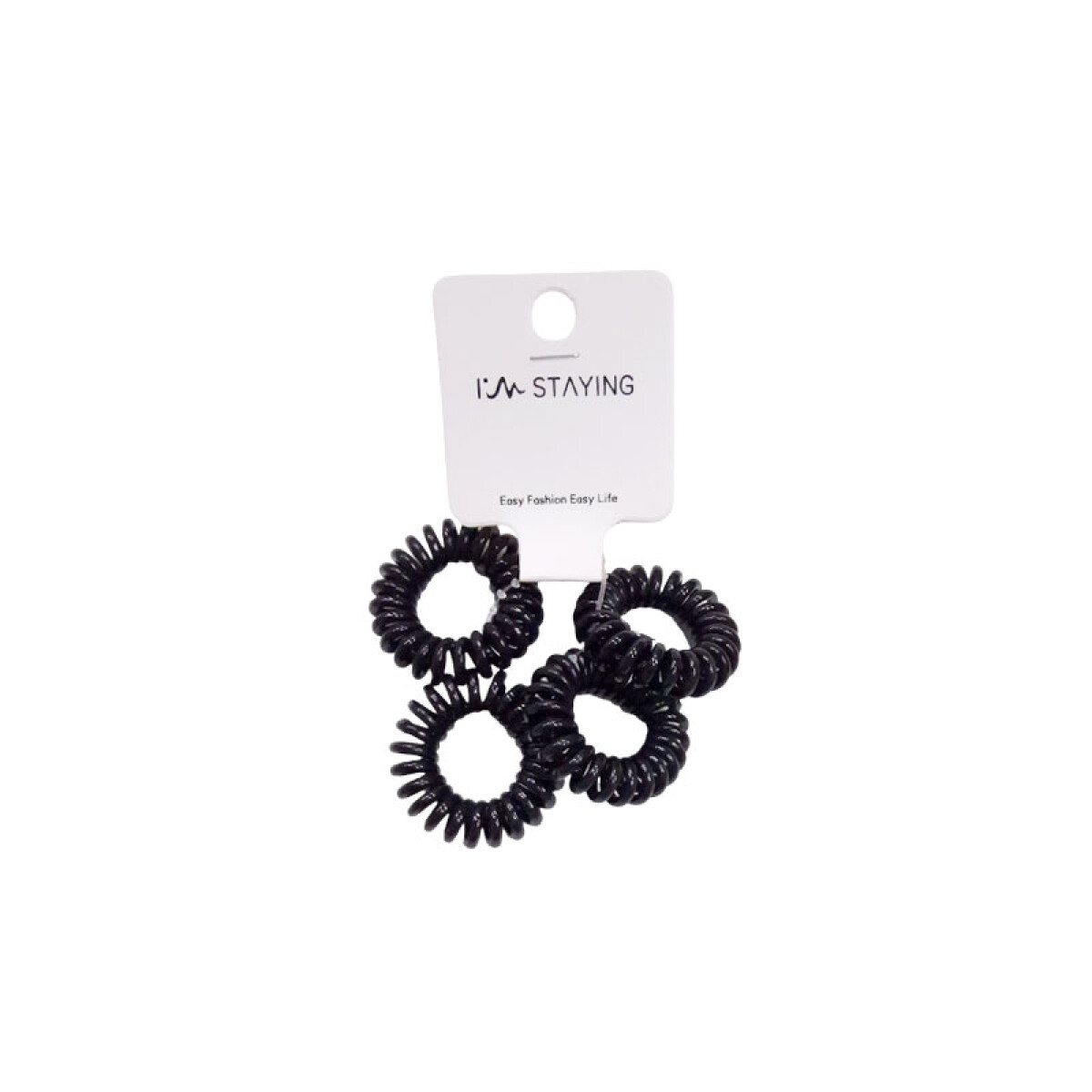 Colitas para el cabello 4pcs negras - Colitas Para El Cabello 4pcs Negras 