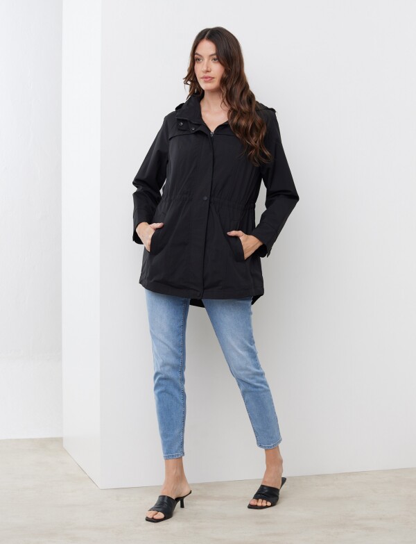 Gabardina Impermeable NEGRO