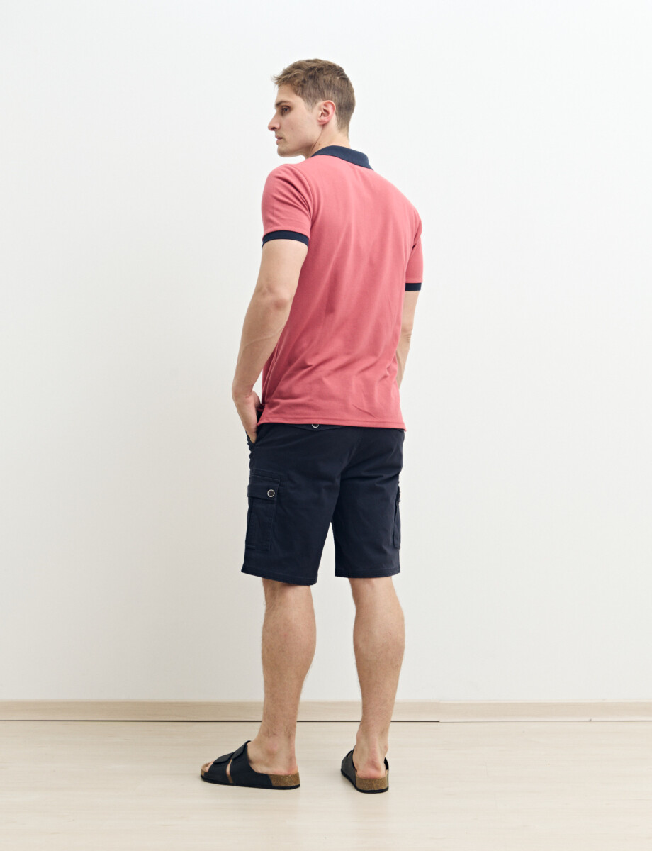 520753 REMERA HARRINGTON LABEL Coral