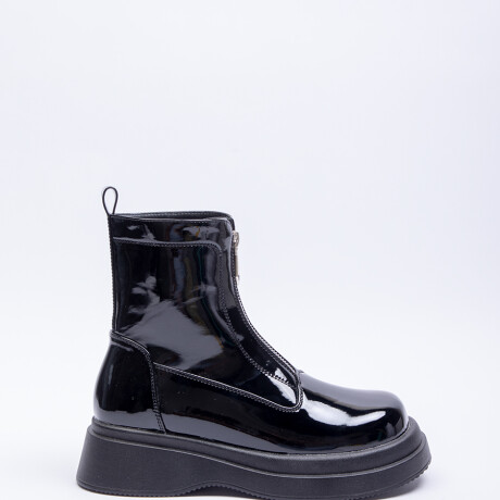 BOTA MORTIMER Charol Negro