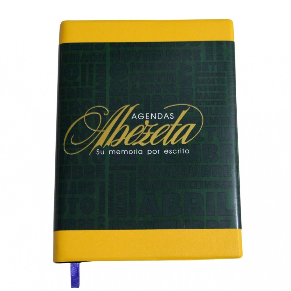 AGENDA ABEZETA 211 CLASICA MEDIUM TAPA FUNDA SEMANA A LA VISTA COLOR AMARILLO